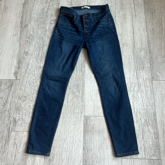 Madewell 9” High-Rise Skinny Jean Women’s Size 27 Button Fly - Picture 4 of 13